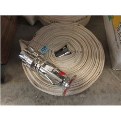 New Fire Hose with Nozzle