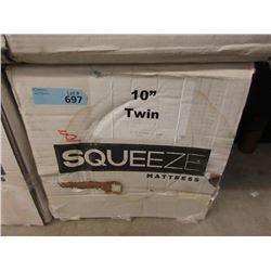 New 10  Twin Squeeze Memory Foam Mattress