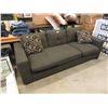 Image 1 : New 88" Grey Fabric Sofa - Floor Model