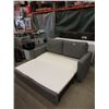 Image 1 : New 72" Grey Fabric Sofa Bed