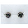 Image 1 : New Mystic Topaz & Diamond Studded Earrings