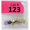 Image 1 : 23 CTW Loose Assorted Cut & Colour Gemstones