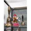 Image 1 : 2 Vintage Brass Bells and a Meyer Lantern