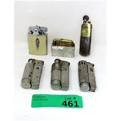 6 Vintage Cigarette Lighters