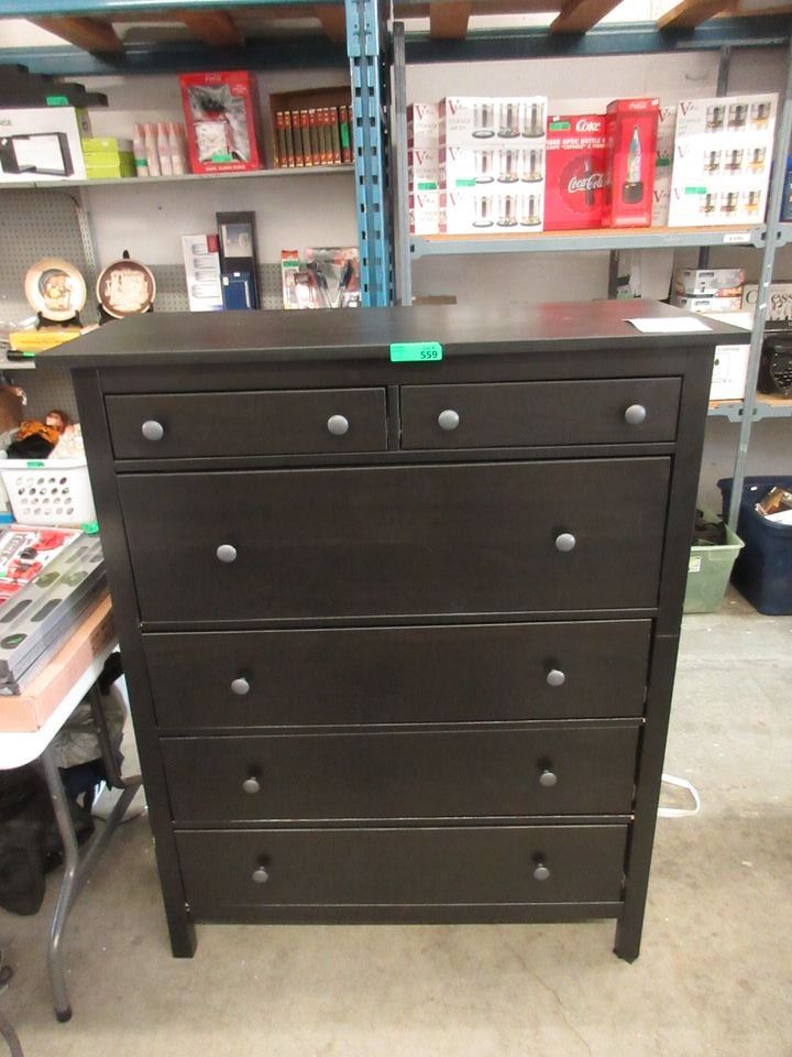6 Drawer Dresser With Espresso Finish