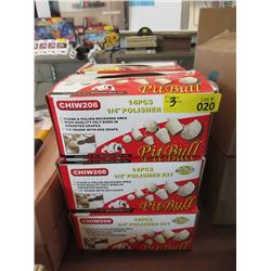 3 New 14 Piece Polisher Kits