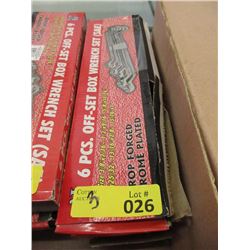 3 New Off-Set Box Wrench Sets