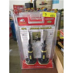 3 New 2 Piece Jumbo Chisel Sets