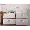 Image 1 : 6 New Frosted Glass 10" Ceiling Light Fixtures