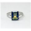 Image 1 : Ocean Blue Mystic Topaz & Diamond Solitaire Ring