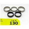 Image 1 : 5 New Men's Titanium Band Rings