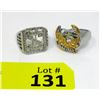 Image 1 : 2 New Men's Biker Rings