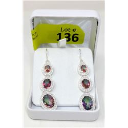 New Rainbow Mystic Topaz Drop Dangle Earrings