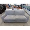 Image 1 : New 75" Grey Fabric Upholstered Sofa