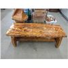 Image 1 : Hand Made Live Edge Pine Coffee Table/Bench