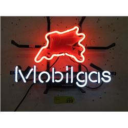 New Electric Neon  Mobilgas  Sign - 15  x 10 