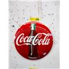 Image 1 : 12" Coca-Cola Enameled Steel Button Sign