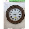 Image 1 : New 32" Wood "Union Station" Wall Clock