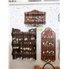 Image 1 : 3 Wood Spoon Racks and Contents