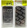 Image 1 : 10 Oz Johnson Matthey .999 Silver Investor Bar
