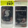 Image 1 : 10 Oz Scotia Bank .999 Silver Bar