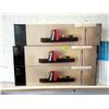 Image 1 : 3 New Java Brown Wall Shelves - 36" x 8.5"