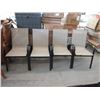 Image 1 : 4 Stacking Patio Chairs with Metal Frames
