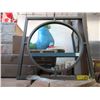 Image 1 : 2 New Square Metal Framed Wall Mirrors - 20" x 20"