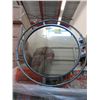 Image 1 : New Large 29" Round Metal Framed Caron Wall Mirror
