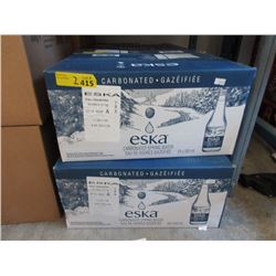 2 Cases of Eska Carbonated Spring Water