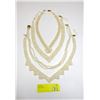 Image 1 : 4 New Woven Seed Pearl Necklaces - 16" - 18"