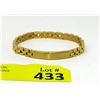 Image 1 : New Gold Plated Stainless Steel 8" ID Bracelet
