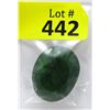 Image 1 : 139 Carat Faceted Oval Cut Emerald Gemstone