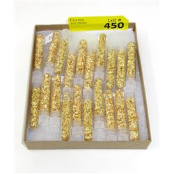 20 Vials of Decorative Gold Leaf