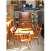 Image 1 : Vintage Maple Dining Set with Hutch