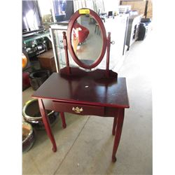 Small Vanity Table with Mirror