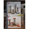 Image 1 : 2 New 4 Piece Glass Storage Jar Sets