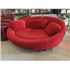 Image 1 : Large Cellini Red Fabric Upholstered Sofa