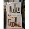 Image 1 : 2 New 4 Piece Glass Storage Jar Sets