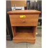 Image 1 : Wood Night Stand with Drawer