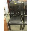 Image 1 : New Black Dining Chair with Bonded Leather Seat