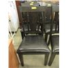 Image 1 : New Black Dining Chair with Bonded Leather Seat
