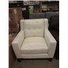 Image 1 : New White Down Filled Amax Leather Arm Chair
