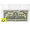 Image 1 : 1837 Bank of Canada Twenty Dollar Bank Note