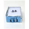 Image 2 : New 1 CT Tanzanite Sterling Silver Stud Earrings