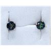 Image 1 : New Ocean Blue Mystic Topaz Stud Earrings