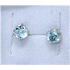 Image 1 : Brand New Baby Blue Topaz Stud Earrings