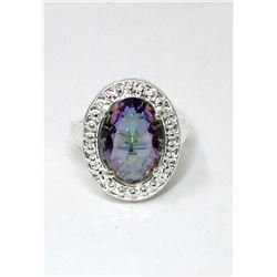 Rainbow Mystic Topaz Dinner Ring