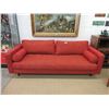 Image 1 : Retro Reddish/Orange Sofa - 90"Long