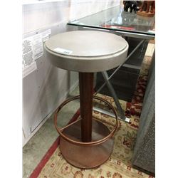 30" Tall Metal Swivel Stool